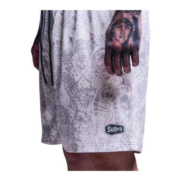 Sullen Clothing Creeping Death E-Waist Boardshorts - Off White