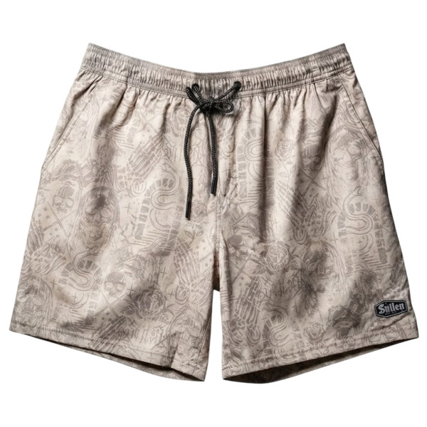 Sullen Clothing Creeping Death E-Waist Boardshorts - Off White